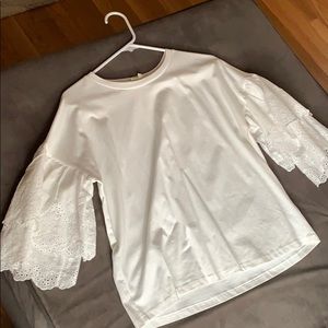 Ruffle sleeve top